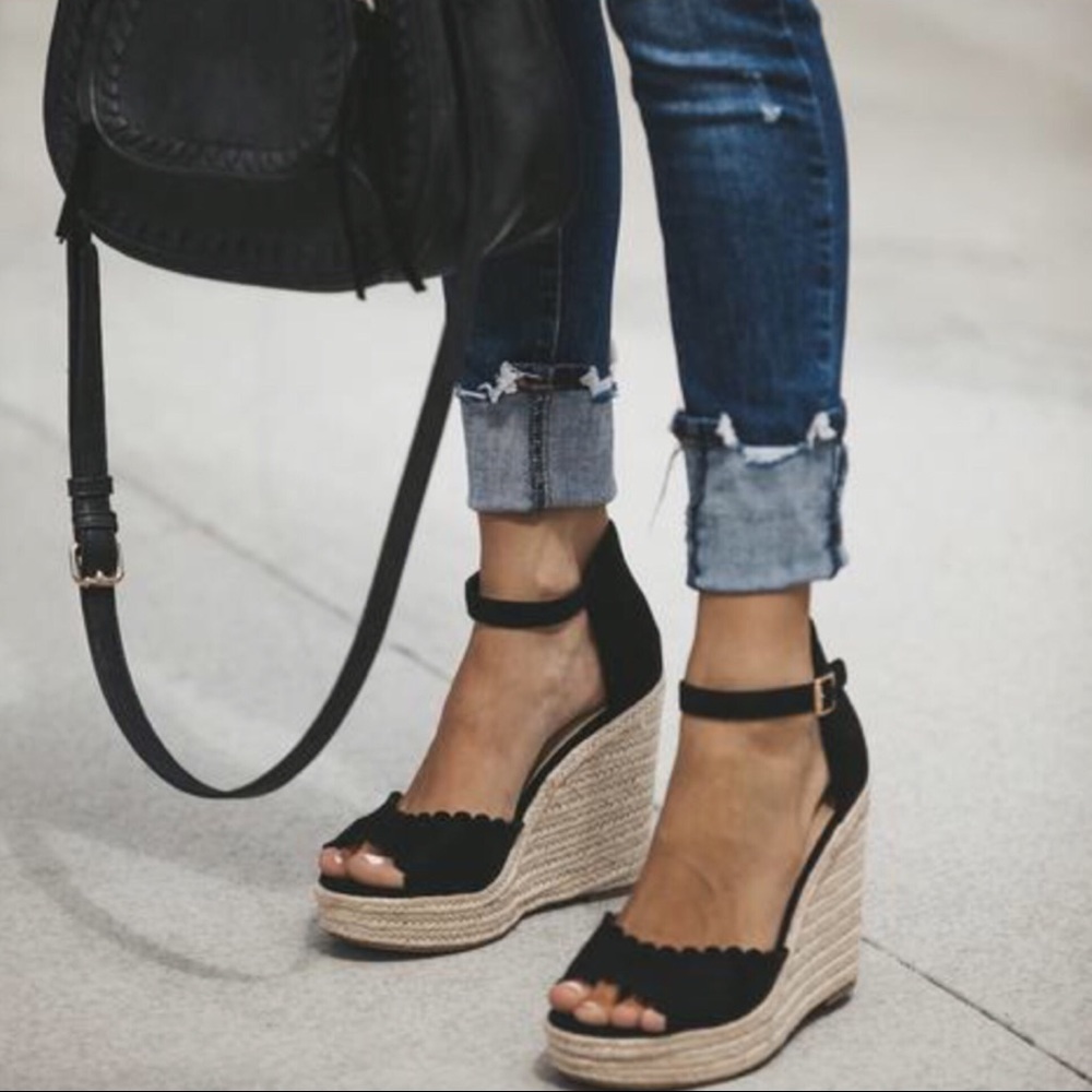 1 LEFT‼️Wedge Espadrilles - Picture 3 of 8